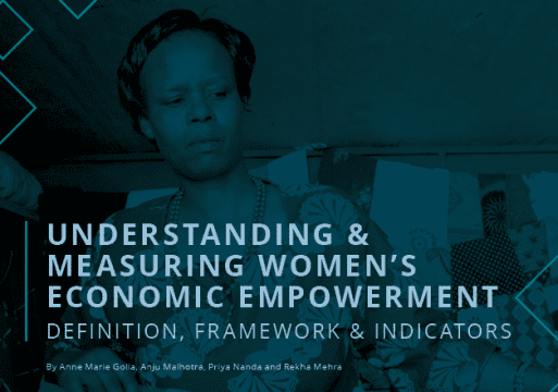 Understanding And Measuring Womens Economic Empowerment Icrw 4009