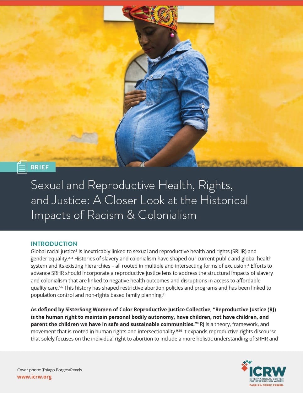 Sexual and Reproductive Health Rights and Justice A Closer Look